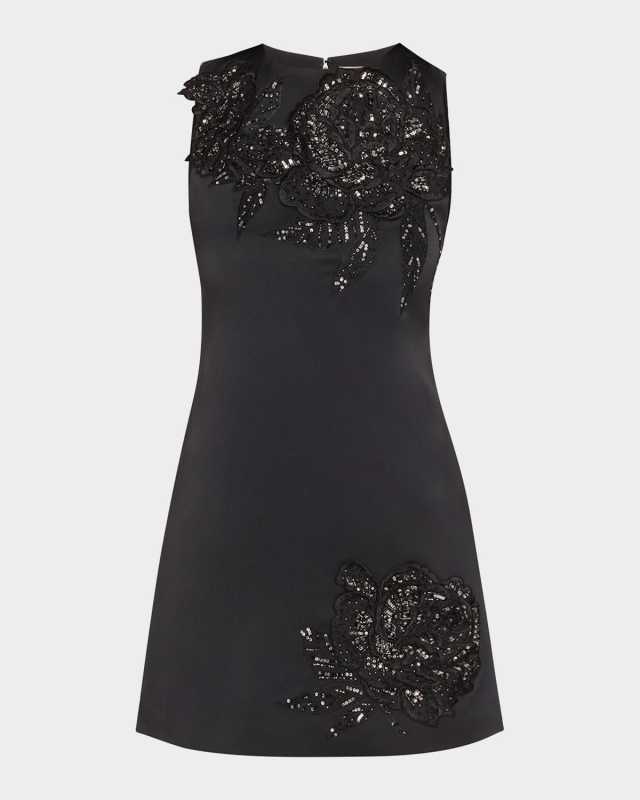 Clyde Embellished A-Line Dress